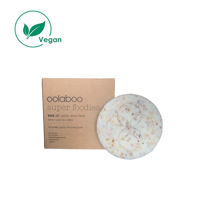 body wash bar met bamboo dish (set)