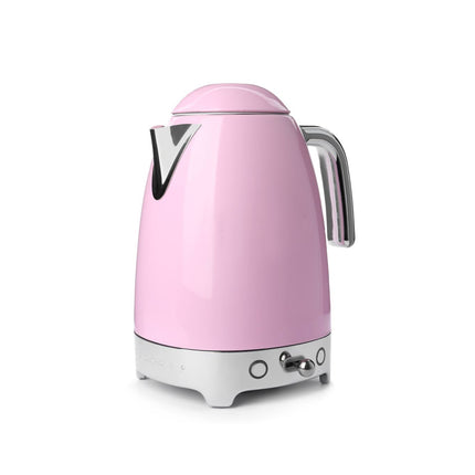 Pink metal kettle