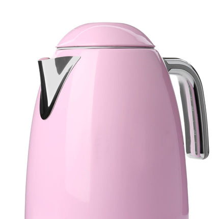 Pink metal kettle