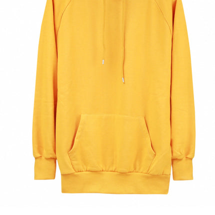 Yellow sweater with hoodie