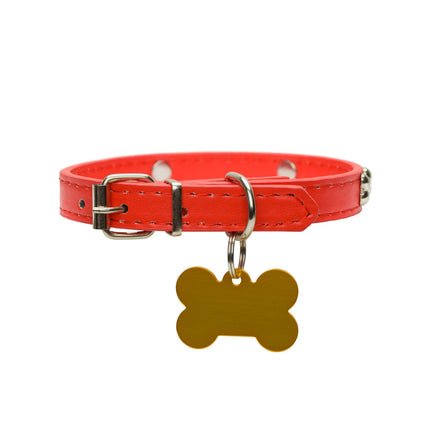 Collar with bone tag