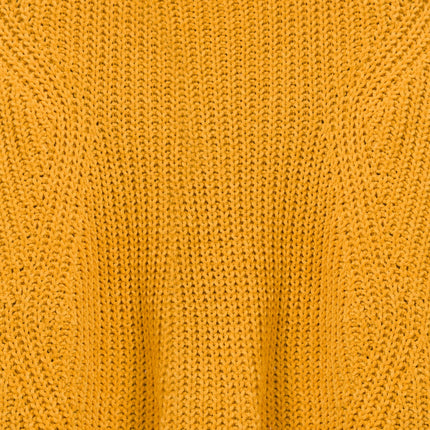 Yellow knitted sweater