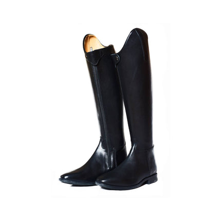 High leather horse boots Black