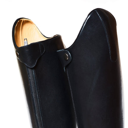 High leather horse boots Black