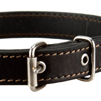 Leather dog collar black