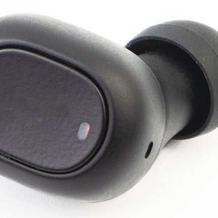 Wireless black earphones
