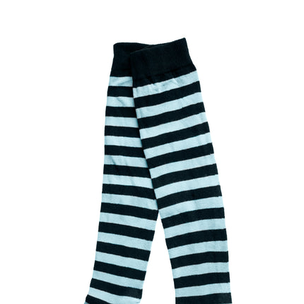 Blue striped socking