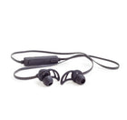 Black earphones with cord