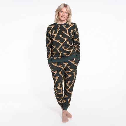 SNURK Giraffe Black Pants Women