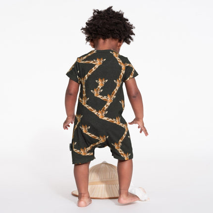 SNURK Giraffe Black Playsuit Babies