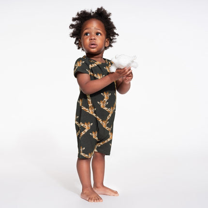 SNURK Giraffe Black Playsuit Babies
