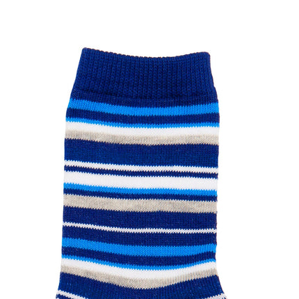 Blue striped socks