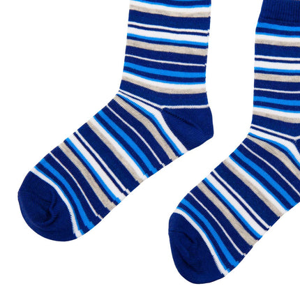 Blue striped socks