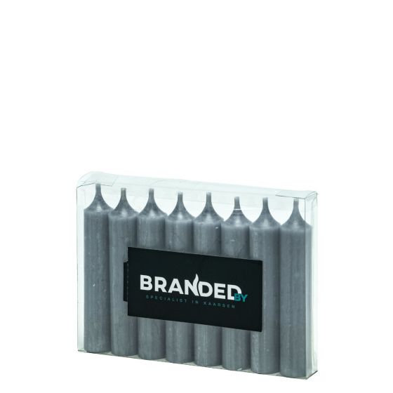 Dinercandle 21x120 mm steel-grey