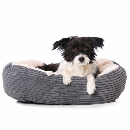 Dog bed soft grey