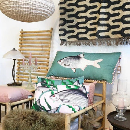 Imbarro Pillow Fishes together - Pink 40x60cm