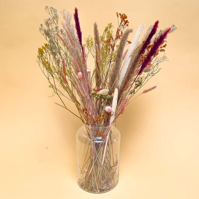 Dried Flowers Bouquet - Natural Pink